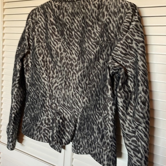 Javier Simorra - Barcelona Spain Fitted Short Animal Print Jacket - Sz 42-US8 - Picture 7 of 13